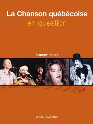 cover image of La Chanson québécoise en question